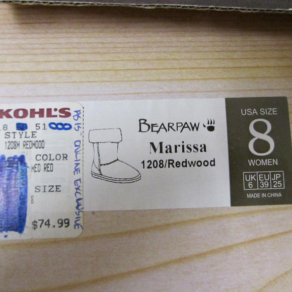 NIB/NWOT Bearpaw Marissa - Picture 7 of 12